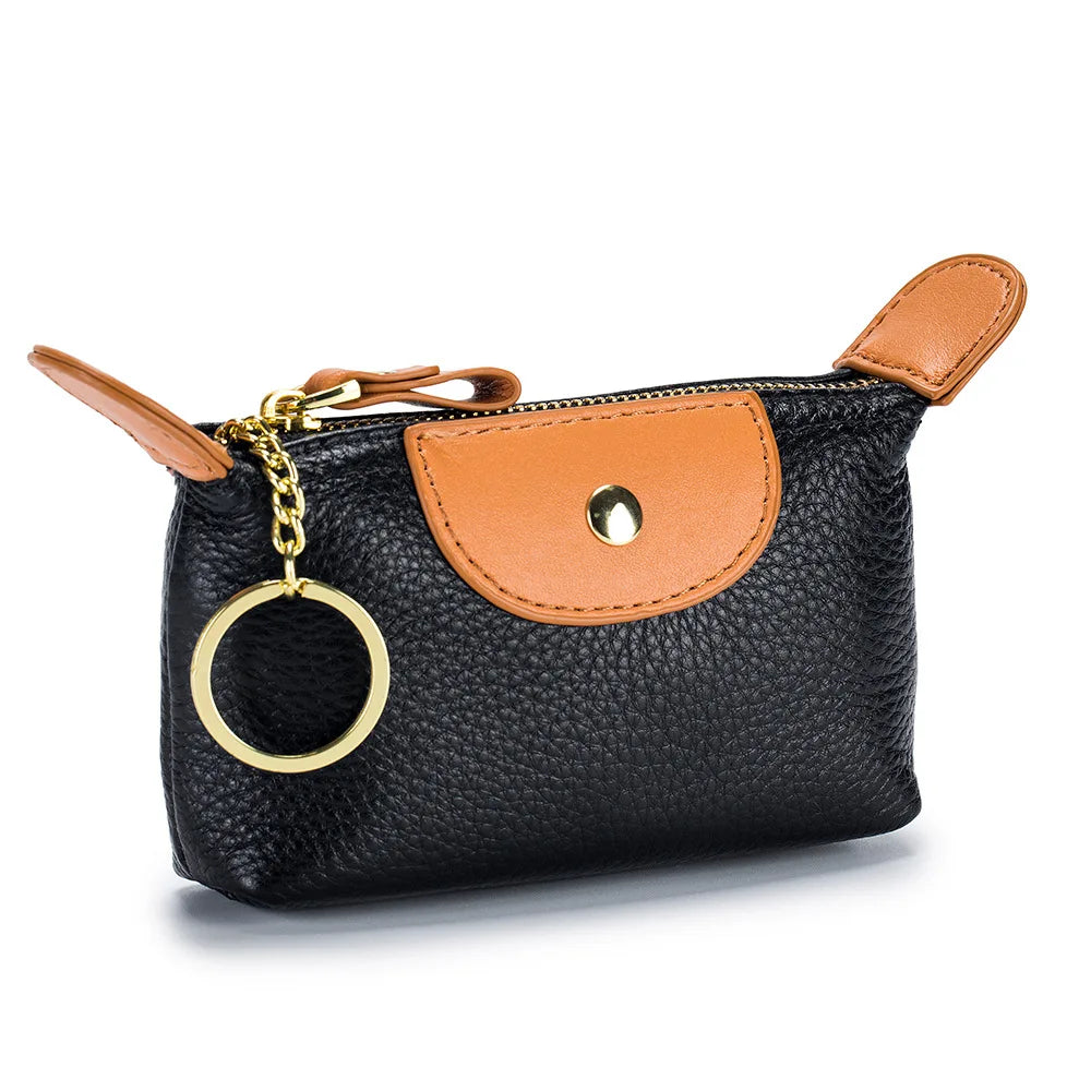 Fashion New Mini Hobo Shape Bag Coin Purses for Women Soft Leather Coins Storage Bag Cute Purse Wallets Lady Kawaii Zipper Bolso