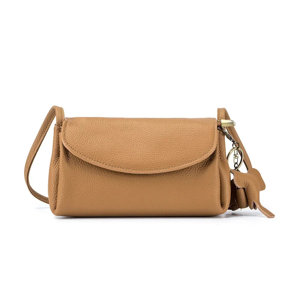 Fashion New Senior Sense Women's Crossbody Underarm Simple Temperament Single Shoulder Matching Leather Small Bag