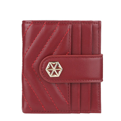 Fashion New Women's Cards Wallet Large Capacity Card Slot Simple Style Mini Leather Wallets for Ladies Cute Girls Purse