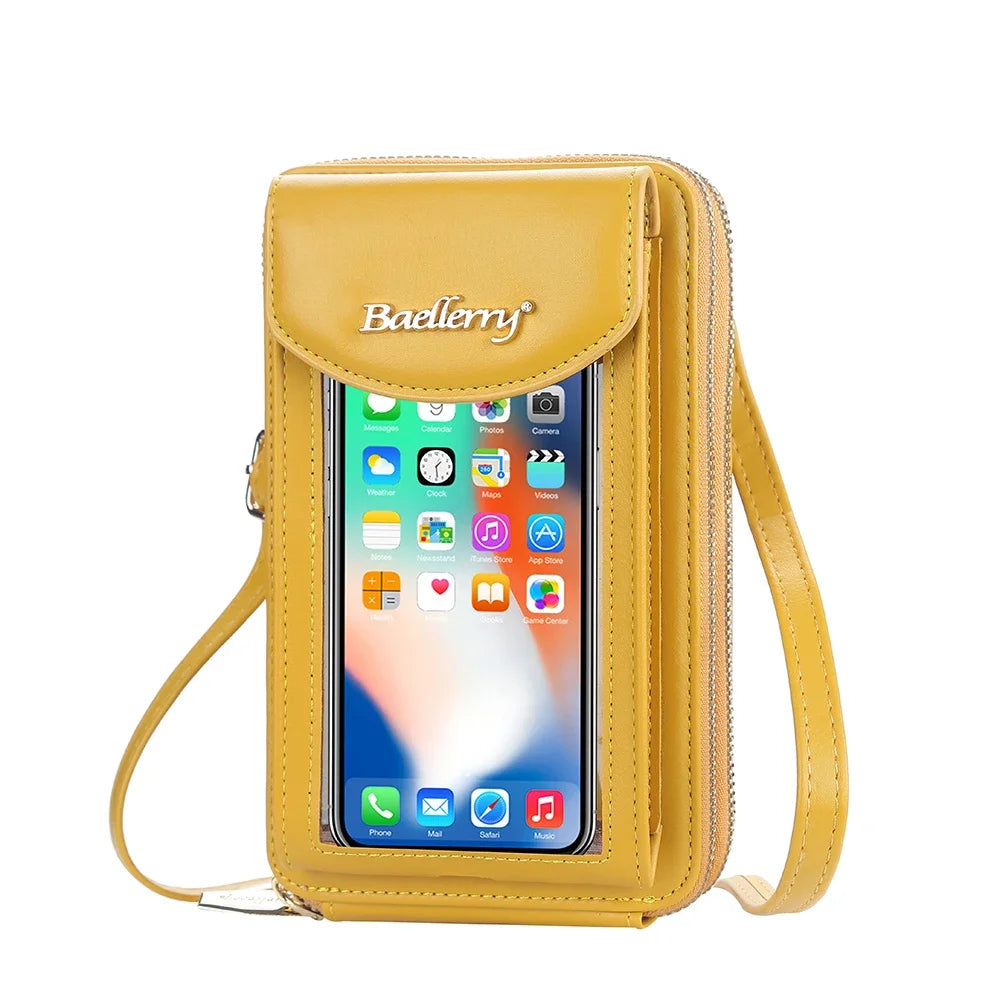 Fashion New Women's Shoulder Bag Large Capacity Leather Crossbody Bag for Lady Portable Women Phone Bag Card Holders Wallet