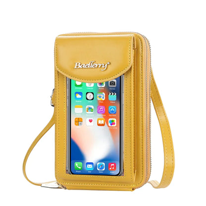 Fashion New Women's Shoulder Bag Large Capacity Leather Crossbody Bag for Lady Portable Women Phone Bag Card Holders Wallet