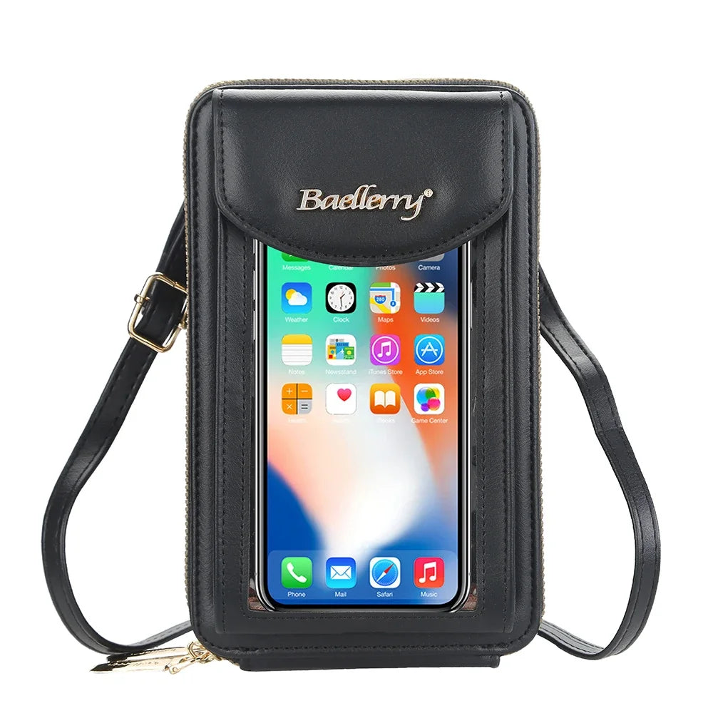 Fashion New Women's Shoulder Bag Large Capacity Leather Crossbody Bag for Lady Portable Women Phone Bag Card Holders Wallet