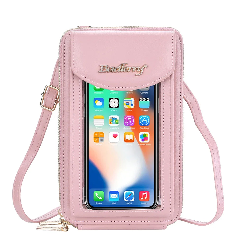 Fashion New Women's Shoulder Bag Large Capacity Leather Crossbody Bag for Lady Portable Women Phone Bag Card Holders Wallet
