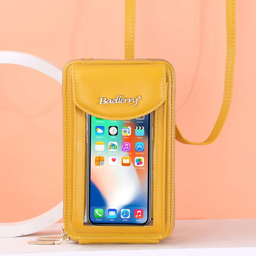 Fashion New Women's Shoulder Bag Large Capacity Leather Crossbody Bag for Lady Portable Women Phone Bag Card Holders Wallet