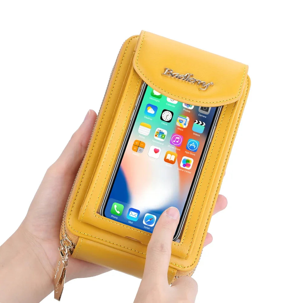 Fashion New Women's Shoulder Bag Large Capacity Leather Crossbody Bag for Lady Portable Women Phone Bag Card Holders Wallet