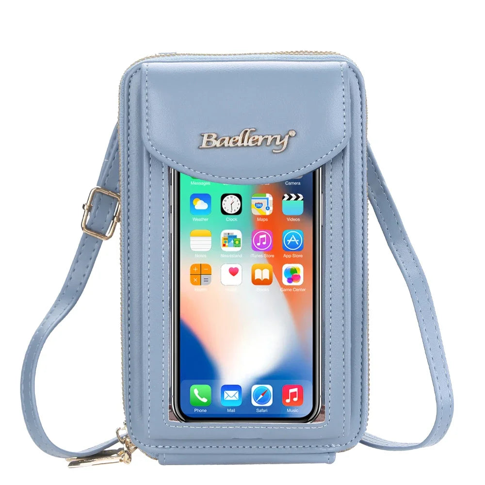 Fashion New Women's Shoulder Bag Large Capacity Leather Crossbody Bag for Lady Portable Women Phone Bag Card Holders Wallet