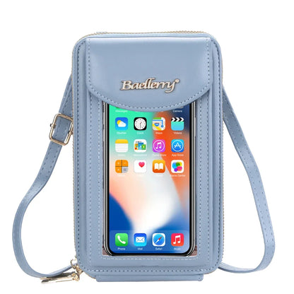 Fashion New Women's Shoulder Bag Large Capacity Leather Crossbody Bag for Lady Portable Women Phone Bag Card Holders Wallet