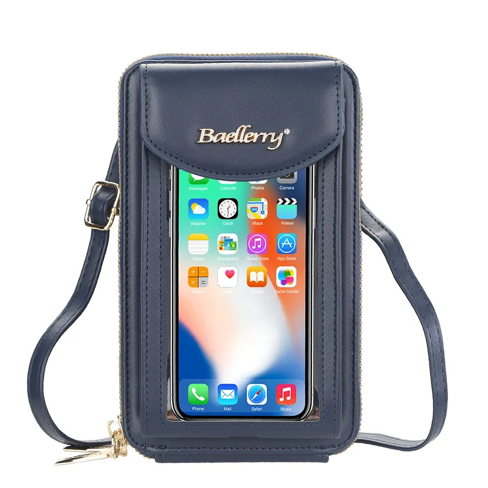 Fashion New Women's Shoulder Bag Large Capacity Leather Crossbody Bag for Lady Portable Women Phone Bag Card Holders Wallet