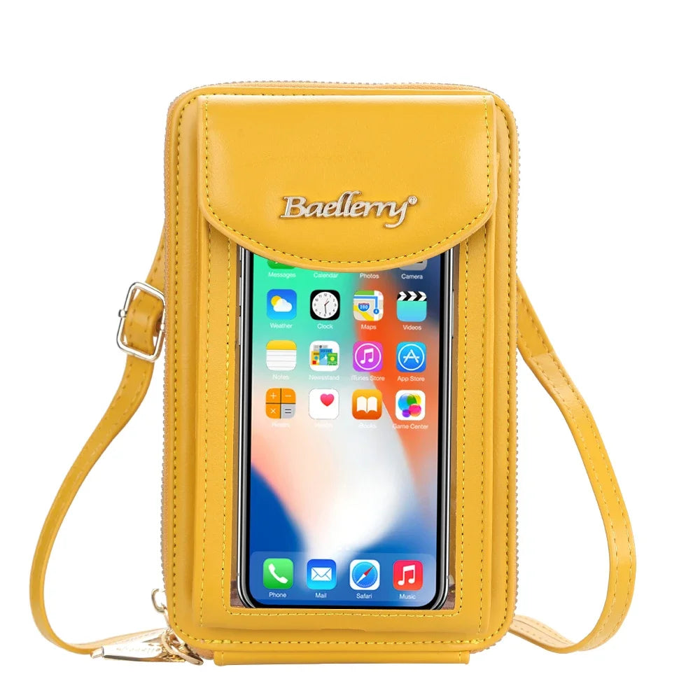 Fashion New Women's Shoulder Bag Large Capacity Leather Crossbody Bag for Lady Portable Women Phone Bag Card Holders Wallet
