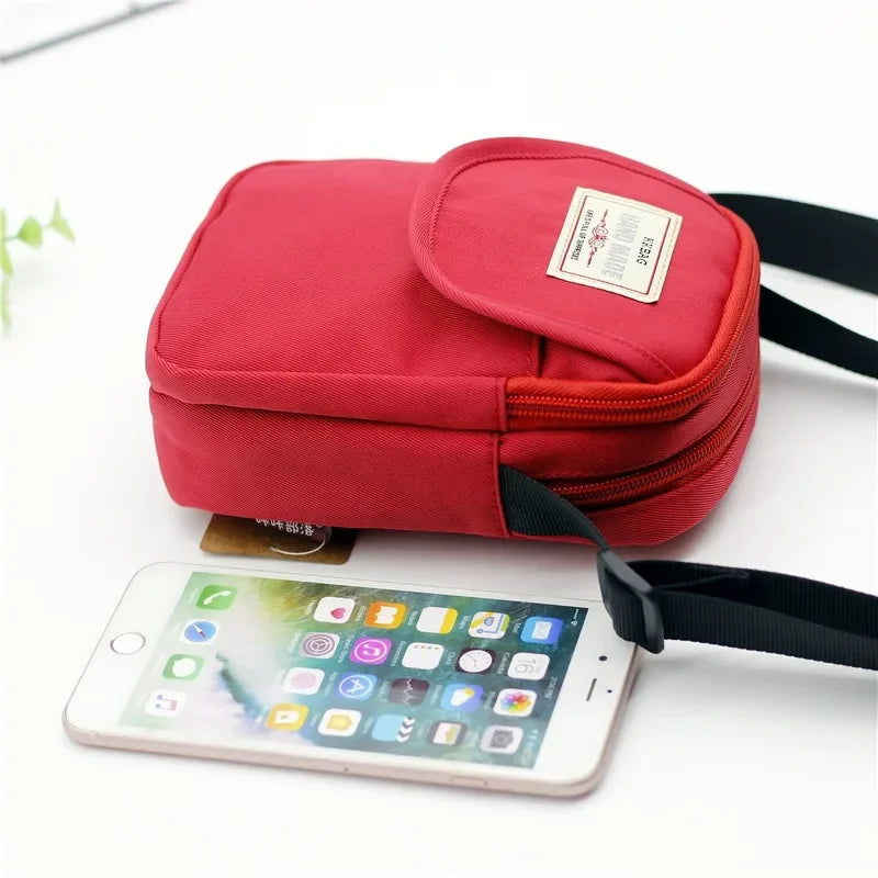 Fashion New Women's Shoulder Bag Simple Style Canvas Messenger Bag for Girls Students Crossbody  Phone Bag