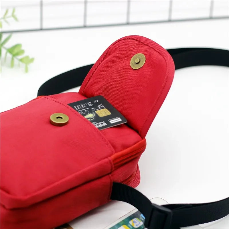 Fashion New Women's Shoulder Bag Simple Style Canvas Messenger Bag for Girls Students Crossbody  Phone Bag