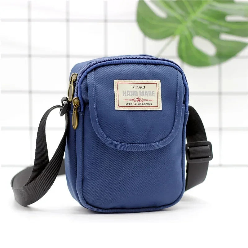 Fashion New Women's Shoulder Bag Simple Style Canvas Messenger Bag for Girls Students Crossbody  Phone Bag