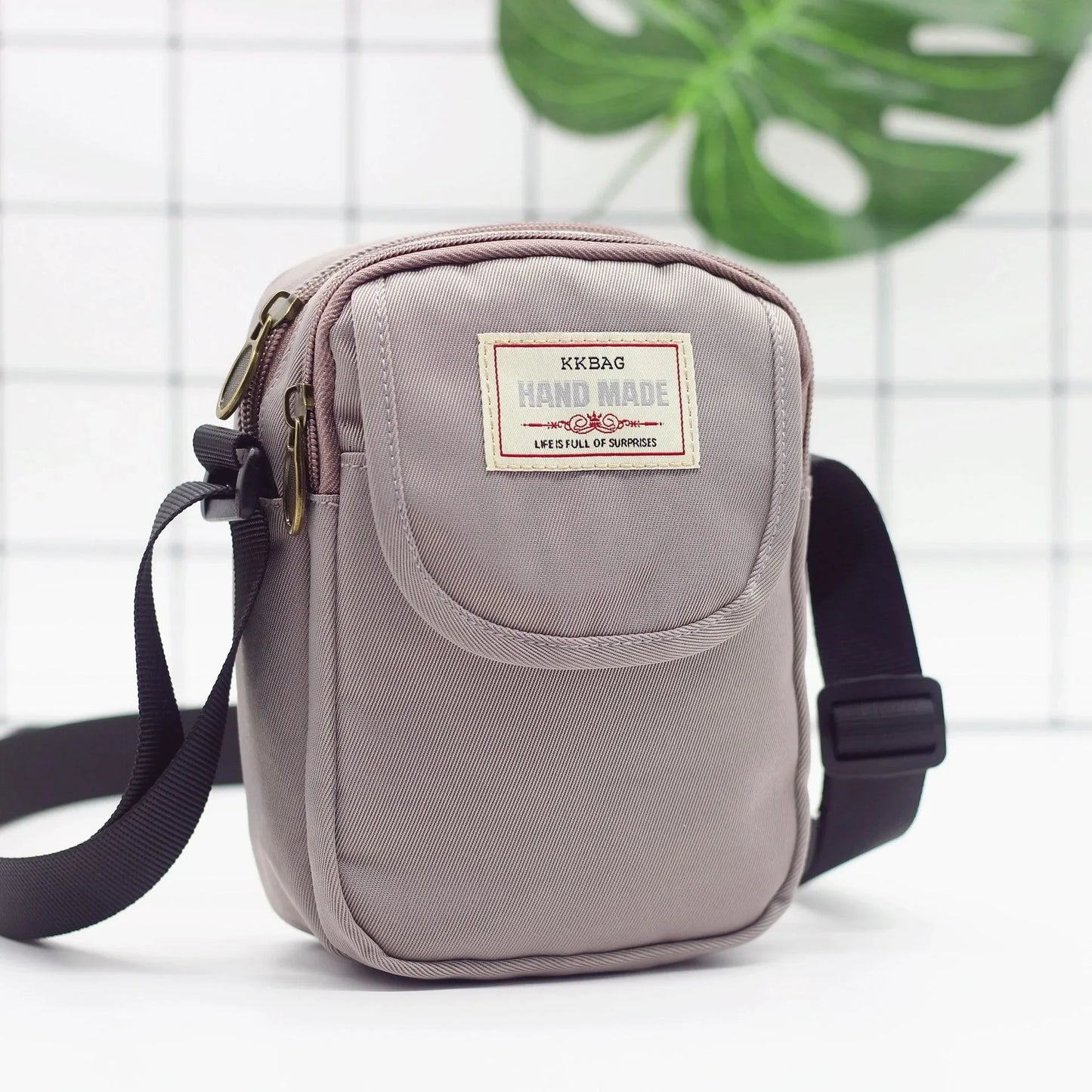 Fashion New Women's Shoulder Bag Simple Style Canvas Messenger Bag for Girls Students Crossbody  Phone Bag