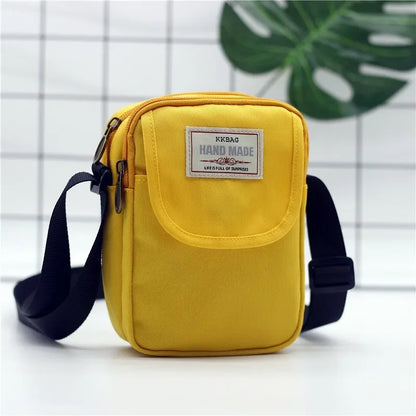Fashion New Women's Shoulder Bag Simple Style Canvas Messenger Bag for Girls Students Crossbody  Phone Bag