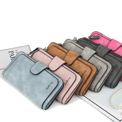 Fashion New Women's Wallet Multiple Colors Large Capacity Card Holder Zipper Coin Purse Leather Wallet for Women Drop Shipping