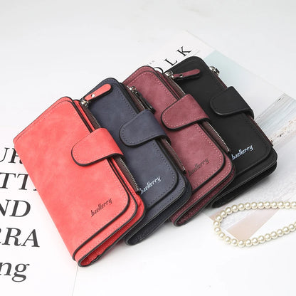 Fashion New Women's Wallet Multiple Colors Large Capacity Card Holder Zipper Coin Purse Leather Wallet for Women Drop Shipping