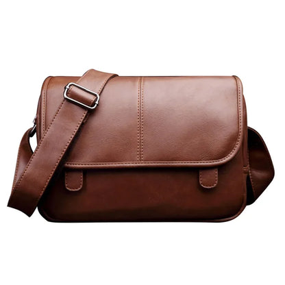 Fashion New Youth Men's Shoulder Bag Waterproof High Quality Leather Crossbody Bags for Men Simple Men's messenger Bag