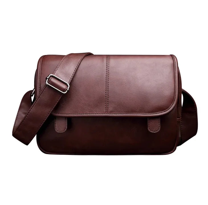 Fashion New Youth Men's Shoulder Bag Waterproof High Quality Leather Crossbody Bags for Men Simple Men's messenger Bag