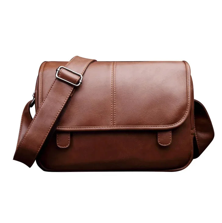 Fashion New Youth Men's Shoulder Bag Waterproof High Quality Leather Crossbody Bags for Men Simple Men's messenger Bag