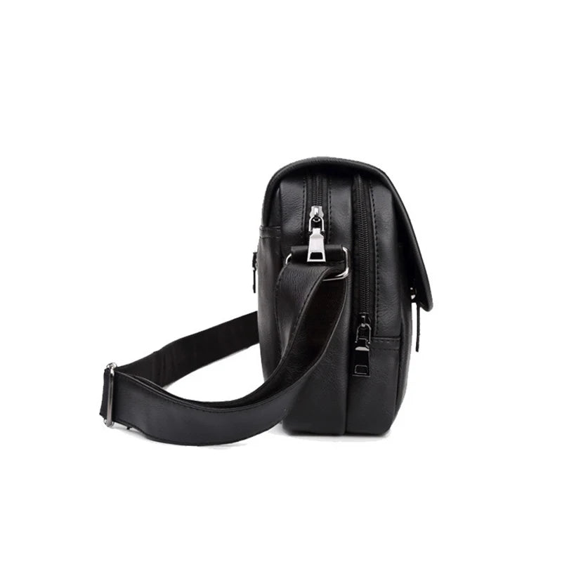 Fashion New Youth Men's Shoulder Bag Waterproof High Quality Leather Crossbody Bags for Men Simple Men's messenger Bag