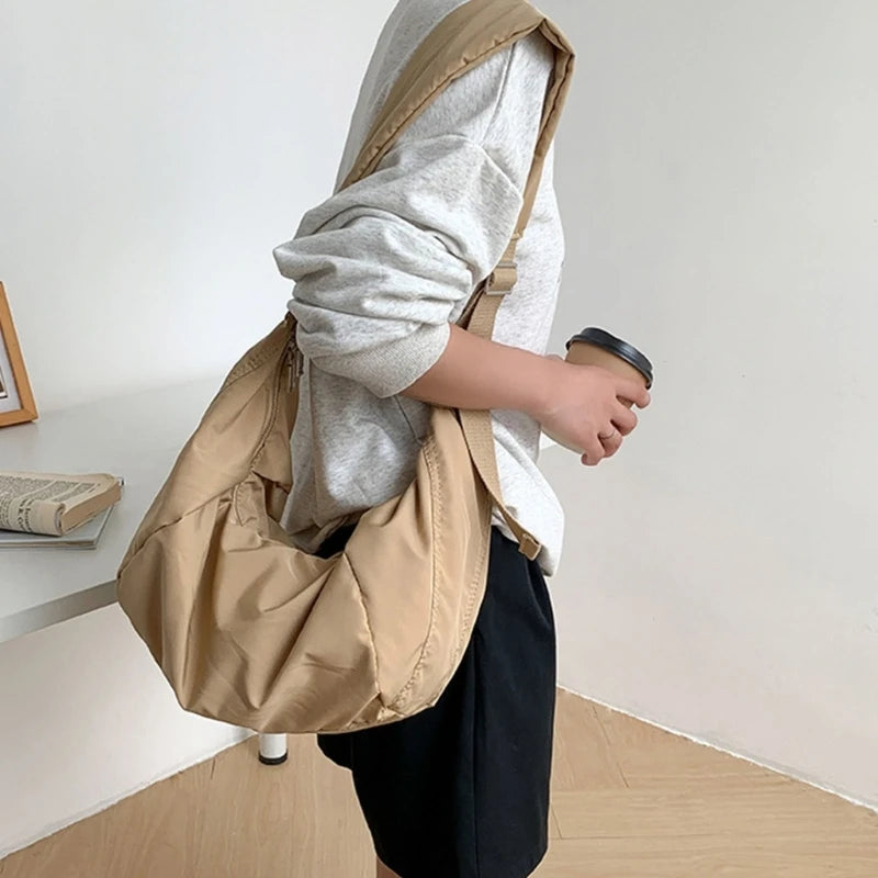 Fashion Nylon Crossbody Bag for Women Shoulder Bags Large Capacity Tote Lady Travel Shopper Bag Female Messenger Bag
