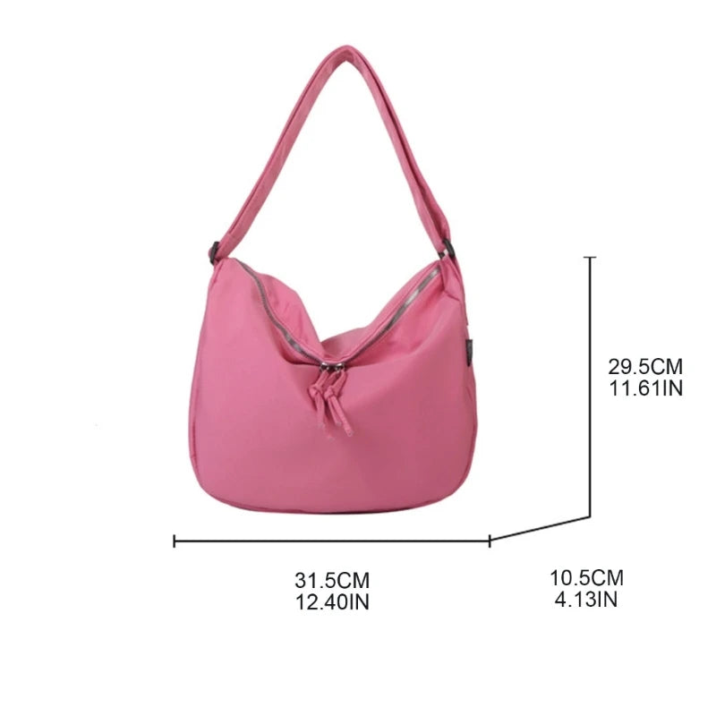 Fashion Nylon Hobo Crossbody Bag for Women and Men Casual Shoulder Bag Tote Bag Messenger Bag Crossbody Bag