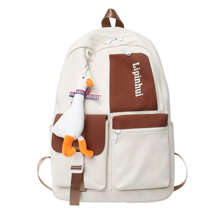 Fashion Nylon Lady Men School Bag Female Male Trendy New Travel Student Bag Cool Boy Girl College Backpack Laptop Women Backpack