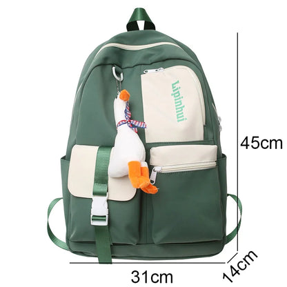 Fashion Nylon Lady Men School Bag Female Male Trendy New Travel Student Bag Cool Boy Girl College Backpack Laptop Women Backpack
