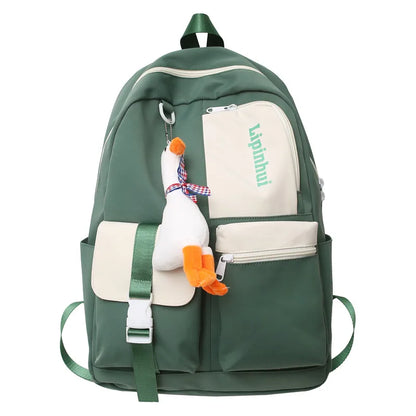 Fashion Nylon Lady Men School Bag Female Male Trendy New Travel Student Bag Cool Boy Girl College Backpack Laptop Women Backpack