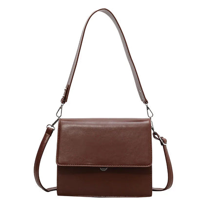 Fashion OL Women Business Briefcases PU Leather Wide Shoulder Strap ShoulderBags Messenger Bags Torebki  Bolso Mujer