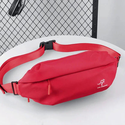 Fashion Outdoor Sports waist bag Fanny Pack Men Black Waterproof Shoulder Belt Messenger s Teenager Chest Bag