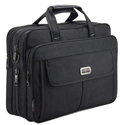 Fashion Oxford Men's Briefcase Large Capacity Handbag Business Male Shoulder Messenger Office 15.6 "Inch Laptop Bag