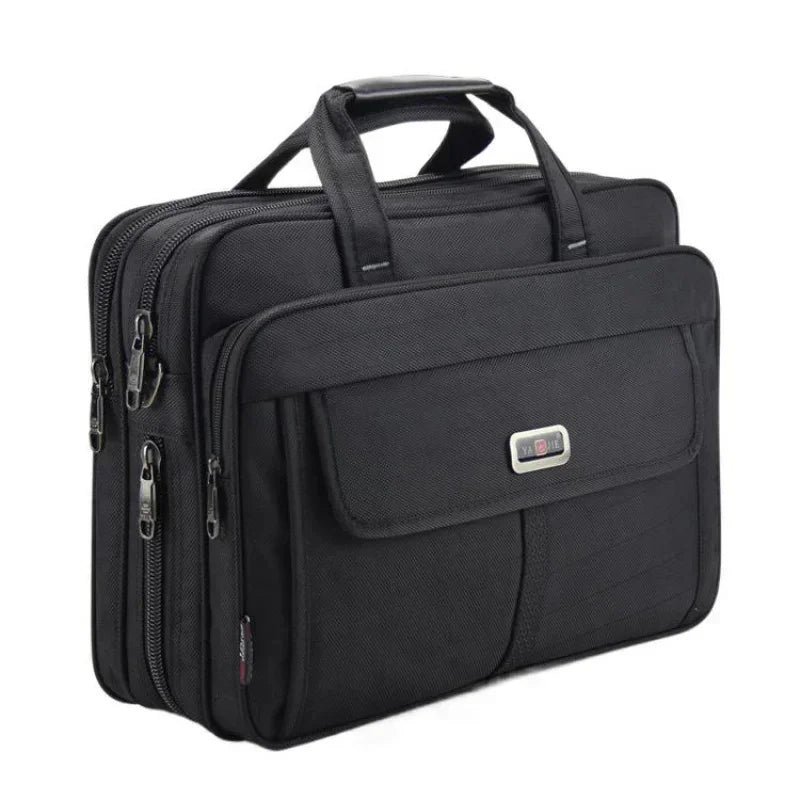 Fashion Oxford Men's Briefcase Large Capacity Handbag Business Male Shoulder Messenger Office 15.6 "Inch Laptop Bag