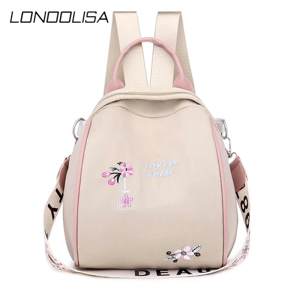 Fashion Oxford Women Backpacks Teenager Girls Embroidery Print School Shoulder Bags High Quality Travel Casual Knapsack Bolsa