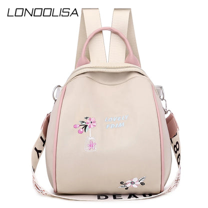 Fashion Oxford Women Backpacks Teenager Girls Embroidery Print School Shoulder Bags High Quality Travel Casual Knapsack Bolsa
