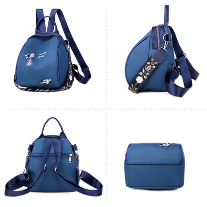 Fashion Oxford Women Backpacks Teenager Girls Embroidery Print School Shoulder Bags High Quality Travel Casual Knapsack Bolsa