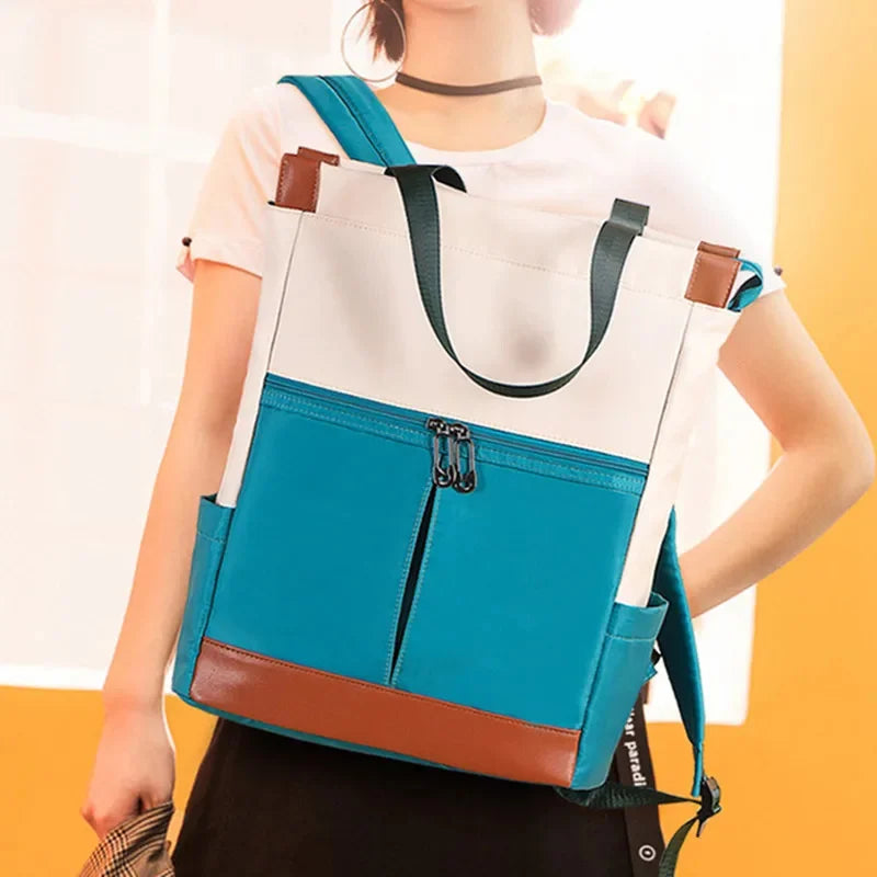 Fashion Oxford Women's Large Capacity Student School Bag For Girls Multifunction Handbag Feminina Travel Backpack