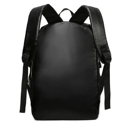 Fashion PU Leather Men Women Waterproof Travel Backpack Business Laptop Bag Korean Student School bags For Boys