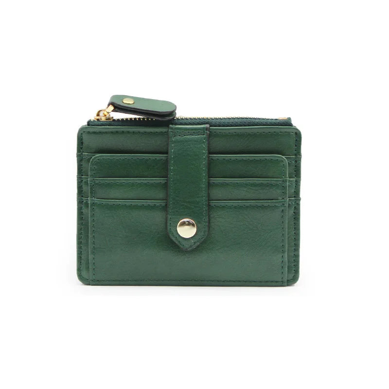 Fashion PU Leather Women Bank Card Holders Portable Mini Credit Card Wallet Purse for Girls Travel Cards Coin Purse Porte Carte