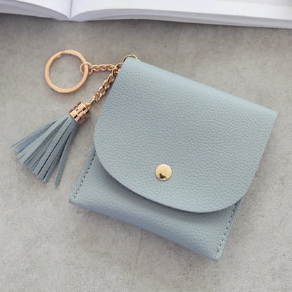Fashion PU Leather Women Bank Card Holders Portable Mini Credit Card Wallet Purse for Girls Travel Cards Coin Purse Porte Carte