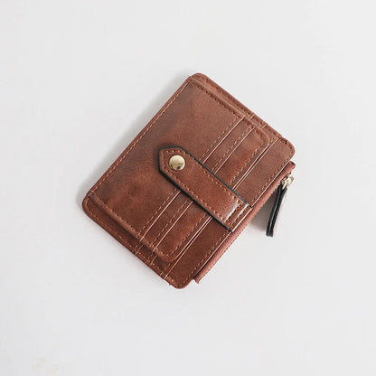 Fashion PU Leather Women Bank Card Holders Portable Mini Credit Card Wallet Purse for Girls Travel Cards Coin Purse Porte Carte