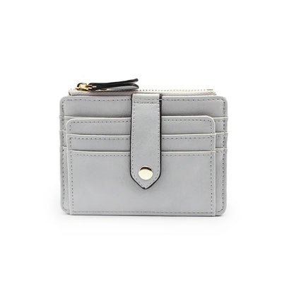 Fashion PU Leather Women Bank Card Holders Portable Mini Credit Card Wallet Purse for Girls Travel Cards Coin Purse Porte Carte