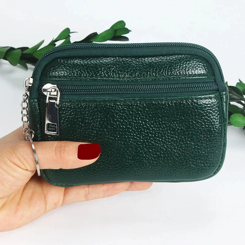 Fashion PU Leather Women Short Wallet Female Card Holder Mini Coin Purse Zipper Money Clip Small Ladies Clutch Bag
