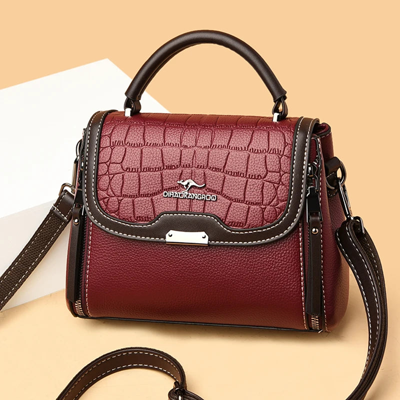 Fashion PU Leather Women's Shoulder Bags Purse and Handbag Luxury Designer Tote Bag Female Casual High Quality Crossbody Bag Sac