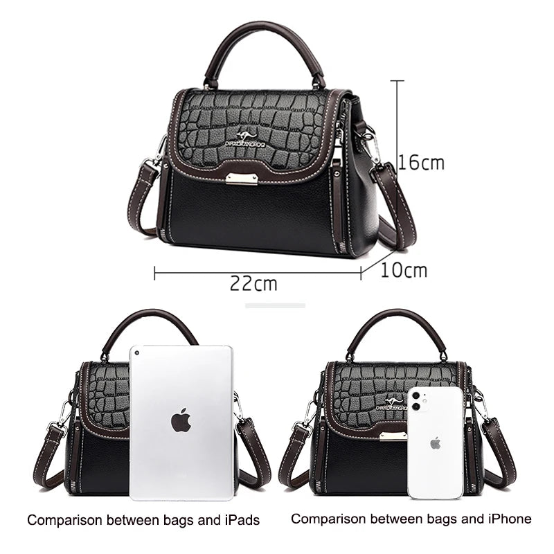 Fashion PU Leather Women's Shoulder Bags Purse and Handbag Luxury Designer Tote Bag Female Casual High Quality Crossbody Bag Sac