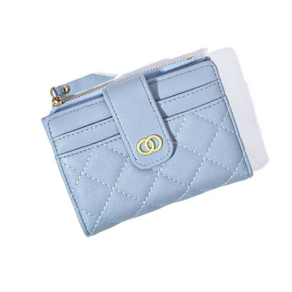 Fashion PU Leather Women's Wallet Zipper Small Coin Purse Multifunction Female Card Holder Cute Money Clip For Ladies