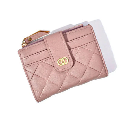 Fashion PU Leather Women's Wallet Zipper Small Coin Purse Multifunction Female Card Holder Cute Money Clip For Ladies