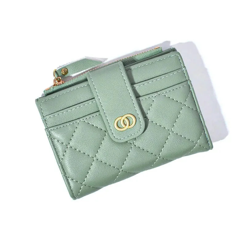 Fashion PU Leather Women's Wallet Zipper Small Coin Purse Multifunction Female Card Holder Cute Money Clip For Ladies