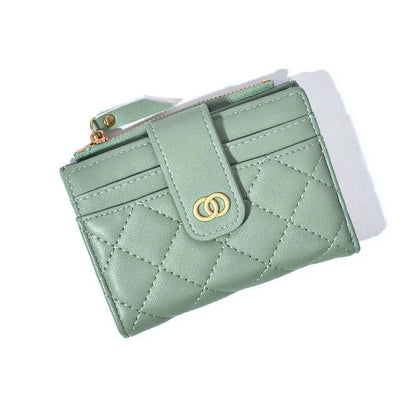 Fashion PU Leather Women's Wallet Zipper Small Coin Purse Multifunction Female Card Holder Cute Money Clip For Ladies
