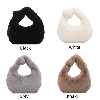 Fashion Plush Tote Womens Shoulder Bags Crossbody Bag Handbags Designer Ladies Messenger Bag